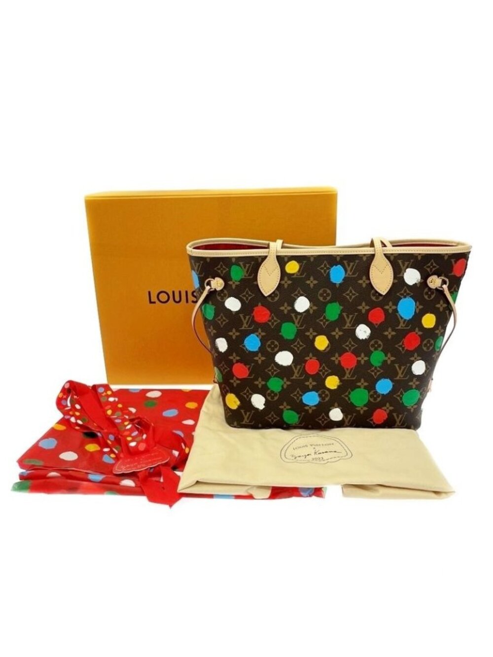 Louis Vuitton Monogram Yayoi Kusama Neverfull MM